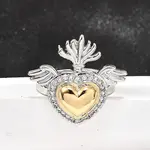 Gothic Style Brass Micro Pave Clear Cubic Zirconia Cuff Rings for Women