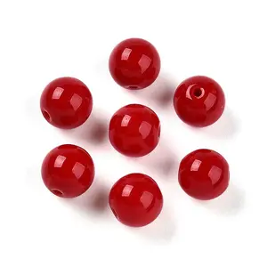Opaque Solid Color Glass Beads