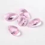 Faceted Teardrop Glass Pendants