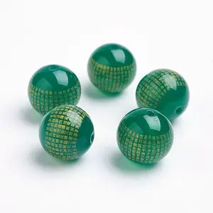 Natural Green Onyx Agate Beads