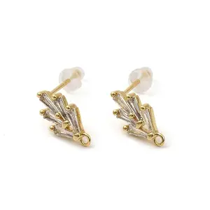 Brass Stud Earring Findings