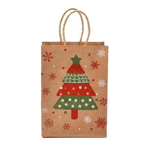 Christmas Theme Rectangle Paper Bags