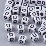 White Opaque Acrylic Beads