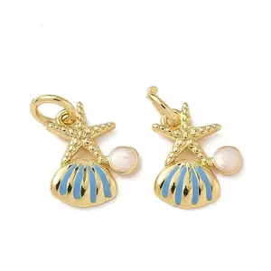 Brass Enamel Pendants