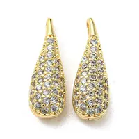 Brass Micro Pave Cubic Zirconia Pendants