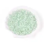 Transparent Spray Painted Glass Beads