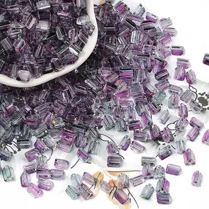 Transparent Spray Painted Glass Seed Beads