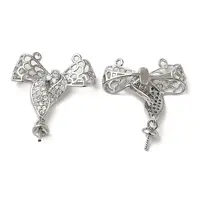 Brass Micro Pave Cubic Zirconia Pendants