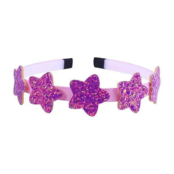Star Candy Color Sequin Cloth Hair Bands