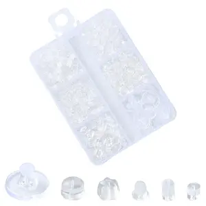 600Pcs 7 Styles Plastic Ear Nuts