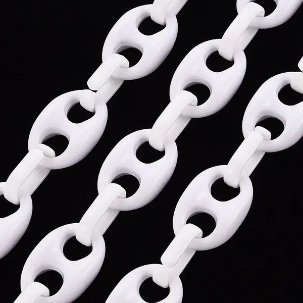 Handmade Opaque Acrylic Coffee Bean Chains