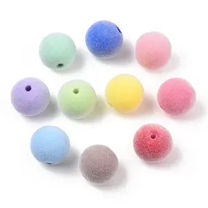 Flocky ABS Plastic Beads