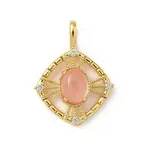 Brass Micro Pave Cubic Zirconia Pendants