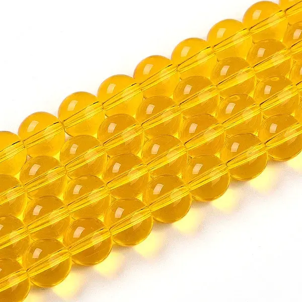 Transparent Glass Beads Strands