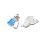 Halloween Theme Alloy Enamel Pendants