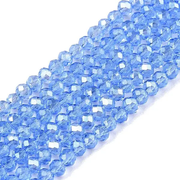 Electroplate Glass Beads Strands