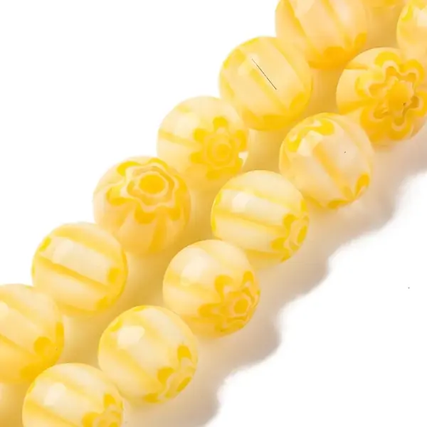 Handmade Millefiori Lampwork Beads Strands
