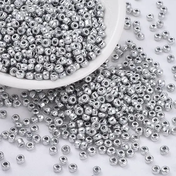 Electroplate 6/0 Glass Seed Beads