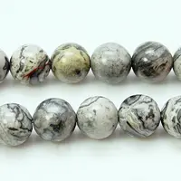 Natural Map Stone/Picasso Stone/Picasso Jasper Beads Strands