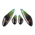 Transparent Resin Wing Earrings Pendants