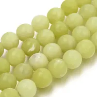 Natural Lemon Jade Round Beads Strands