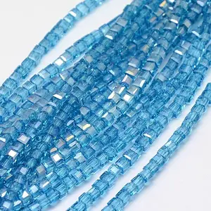 Electroplate Glass Bead Strands