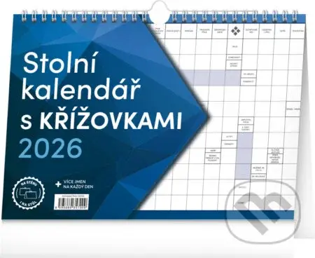 NOTIQUE Stolní / nástěnný kalendář s křížovkami 2026