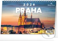 NOTIQUE Stolní kalendář Praha – Miluju Prahu 2026 (řádky)