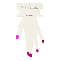 Hand Shaped Cardboard Paper Bracelet Display Cards