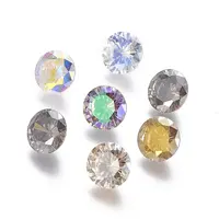 Electroplated Cubic Zirconia Pointed Back Cabochons