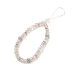 Rondelle Glass & Polymer Clay Rhinestone Beads Phone Hand Strap Chains