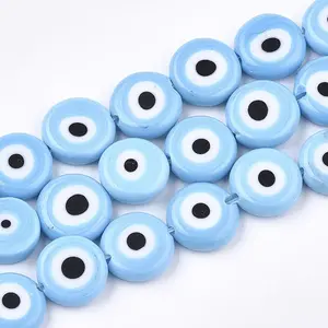 Handmade Evil Eye Lampwork Beads Strands