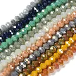 Electroplate Opaque Glass Beads Strands