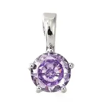 Brass Micro Pave Cubic Zirconia Charms