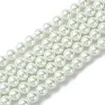 Eco-Friendly  Dyed Glass Pearl Round Beads Strands