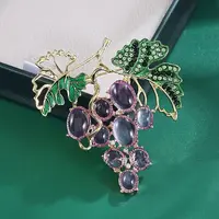 Resin Rhinestone Brooch