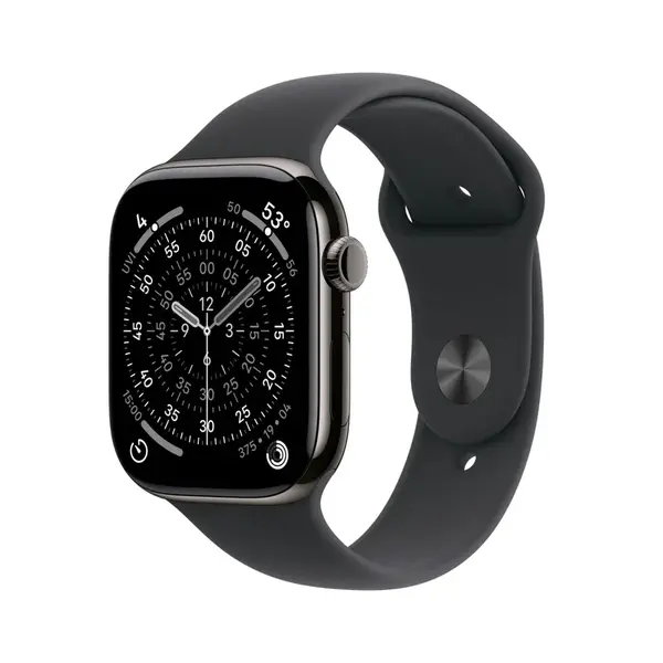 Apple Watch S11 Cell - 46mm Sport Band břidlicově šedé/černé S/M