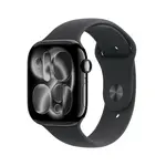 Apple Watch S11 - 46mm Sport Band klavírně černé/černé M/L