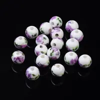 Handmade Printed Porcelain Beads