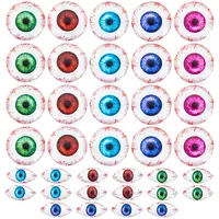 36Pcs 9 Styles Halloween Translucent Resin Decoden Cabochons