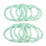 Natural Yellow Jade Beaded Stretch Bracelet