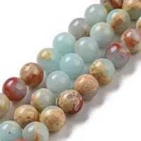 Synthetic Imperial Jasper Dyed Beads Strands