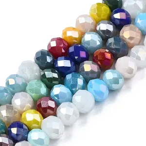 Electroplate Glass Beads Strands