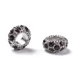 Alloy Rhinestone European Beads