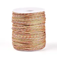 100M Segment Dyed Round Nylon & PET & Polyester Metallic Braided Cord