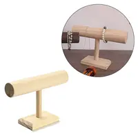T-Shaped Bar Wood Bracelet Display Stands
