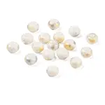 Opaque Spray Painted Glass Beads