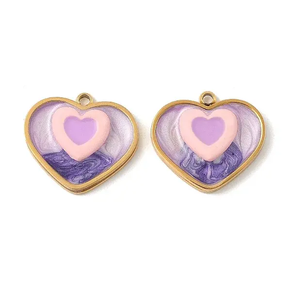 304 Stainless Steel Enamel Pendants