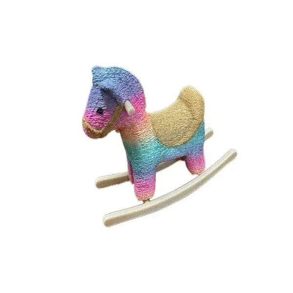 Plastic Racking Horse Miniature Ornaments