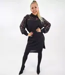 Pri Women's Decorative Lace Midi Dress